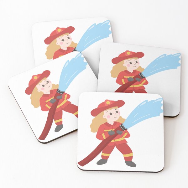 Item preview, Firewoman cartoon  designed and sold by T. Jinmy.