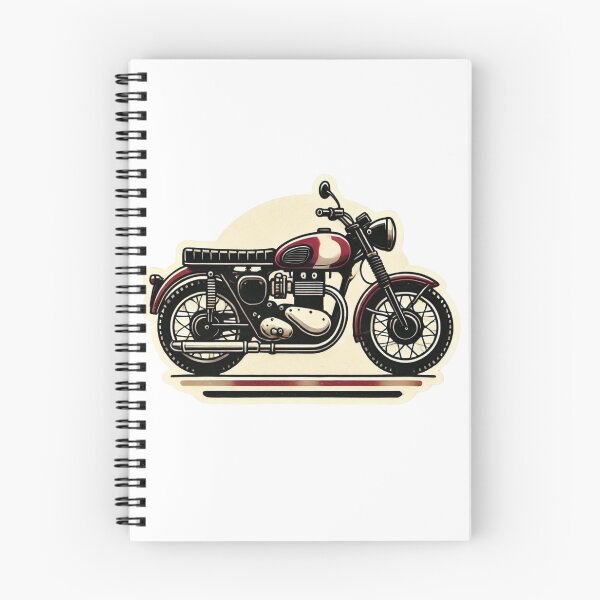 Item preview, Retro Motorcycle Sticker Design designed and sold by JavisSRDesign.