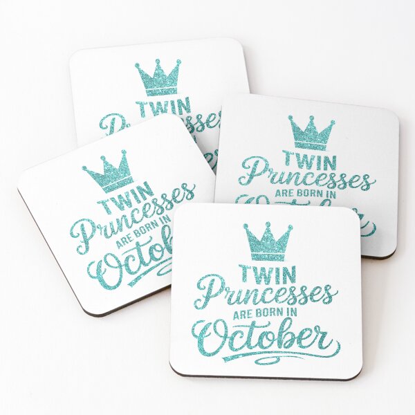 Item preview, Twin Princesses Are Born in October Gift For Twin designed and sold by Verycutethings.