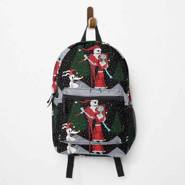 Item preview, jack sally and zero walking through christmas town (painted backround) designed and sold by Soulfate.