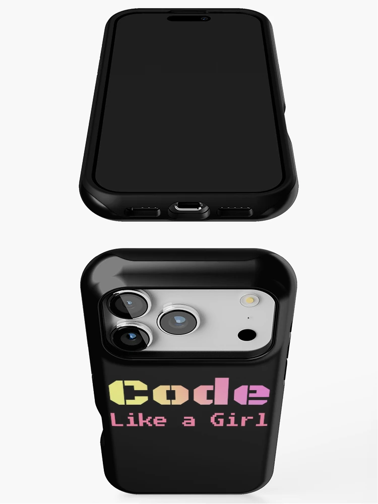 Thumbnail 3 of 4, iPhone Case, Code Like A Girl - Programming Computer Science designed and sold by ScienceCorner.