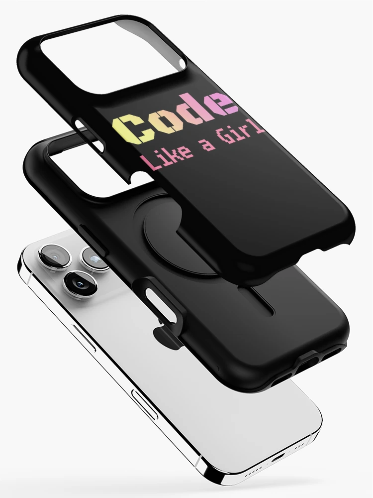 Thumbnail 2 of 4, iPhone Case, Code Like A Girl - Programming Computer Science designed and sold by ScienceCorner.
