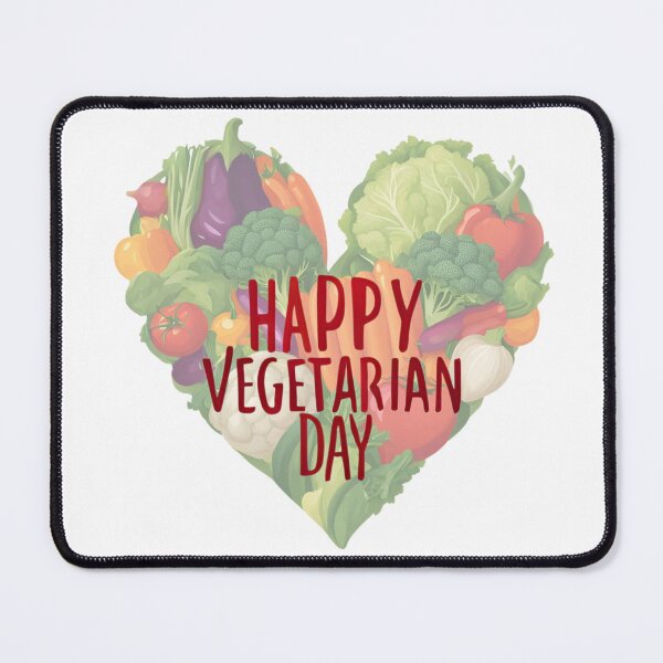 Item preview, Happy Vegetarian Day. Love Veggies, Stay Healthy designed and sold by GlowUpLook.