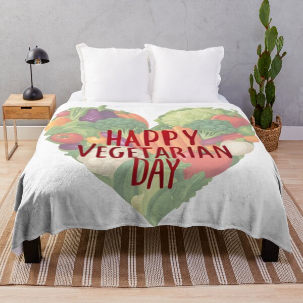 Item preview, Happy Vegetarian Day. Love Veggies, Stay Healthy designed and sold by GlowUpLook.