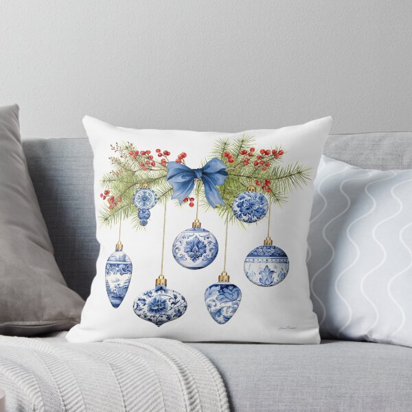 Item preview, Blue Chinoiserie Christmas A designed and sold by Jean Plout.