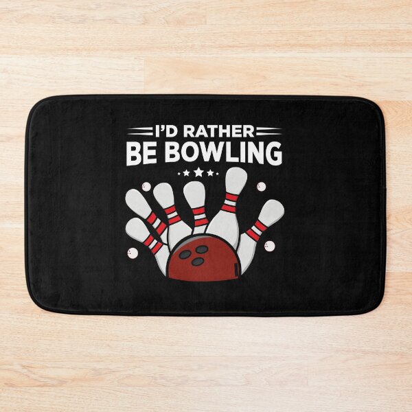 Item preview, I'd rather be Bowling – Bowler Style Design" designed and sold by paulo silveira.