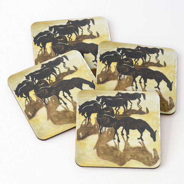 Item preview, Herd of horses designed and sold by goAnecha.