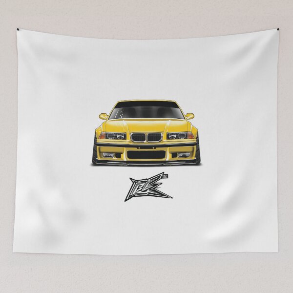 Item preview, beemer german sports sedan yellow  designed and sold by NaquashM.
