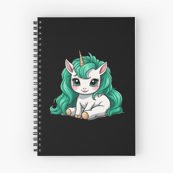 Item preview, PRETTY CUTE WIDE EYED BABY UNICORN WITH GREEN HAIR designed and sold by Inspiretouplift.