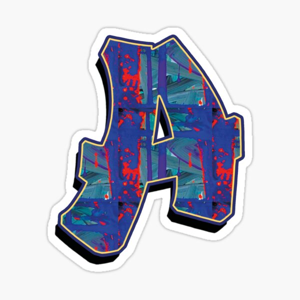 A - Paintdrips Sticker