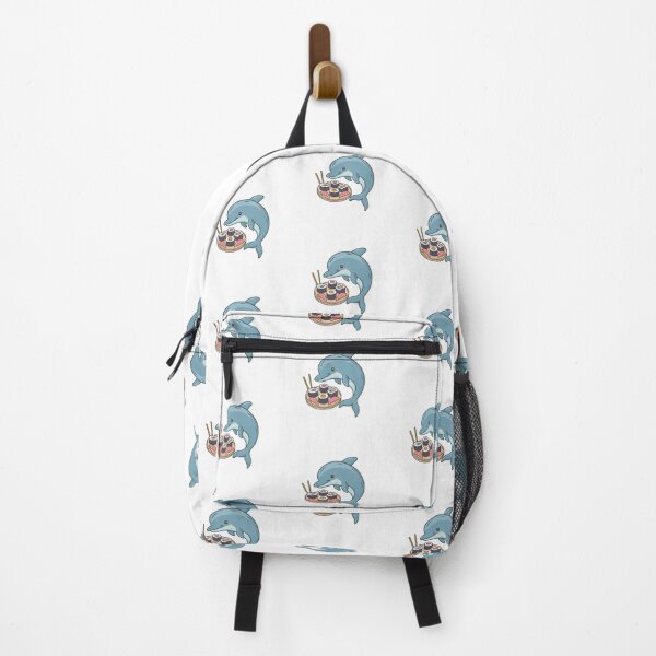 Item preview, Illustration of cute dolphin eating sushi designed and sold by rasagamastore.