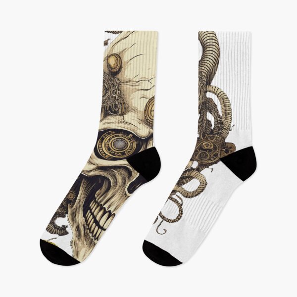 Artikelvorschau, Cogs and Bones Steampunk Totenkopf entworfen und verkauft von Grang Art Artistic Designs.
