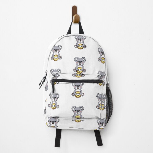 Item preview, cute koala with a bagel with cream cheese designed and sold by rasagamastore.