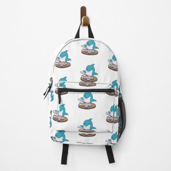 Item preview, Illustration of cute dolphin eating sushi designed and sold by rasagamastore.
