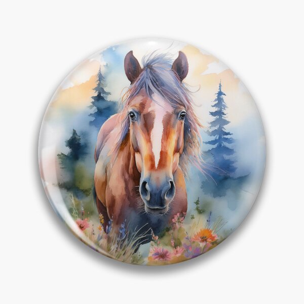 Item preview, Watercolor Horse Wildlife designed and sold by PixelRoots.