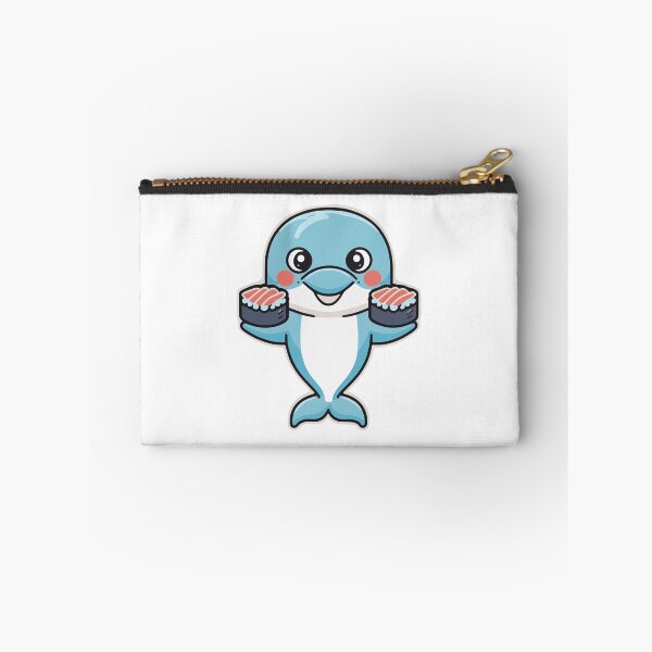 Item preview, Illustration of cute dolphin eating sushi designed and sold by rasagamastore.