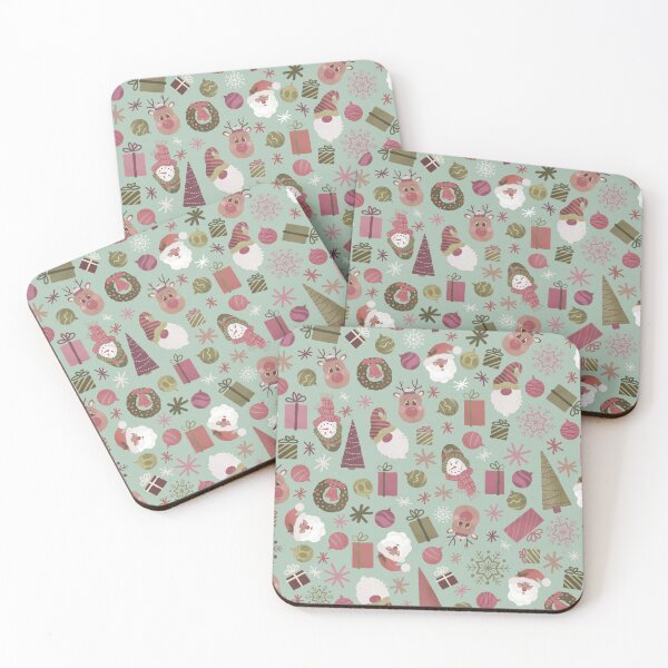 Item preview, Ditsy Holiday Confetti - Vintage Pink Burgundy Sage Mint designed and sold by Lynne Adams.