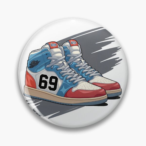Item preview, Retro 69 Basketball Shoes Illustration | Classic Sneaker Art designed and sold by waterloop.
