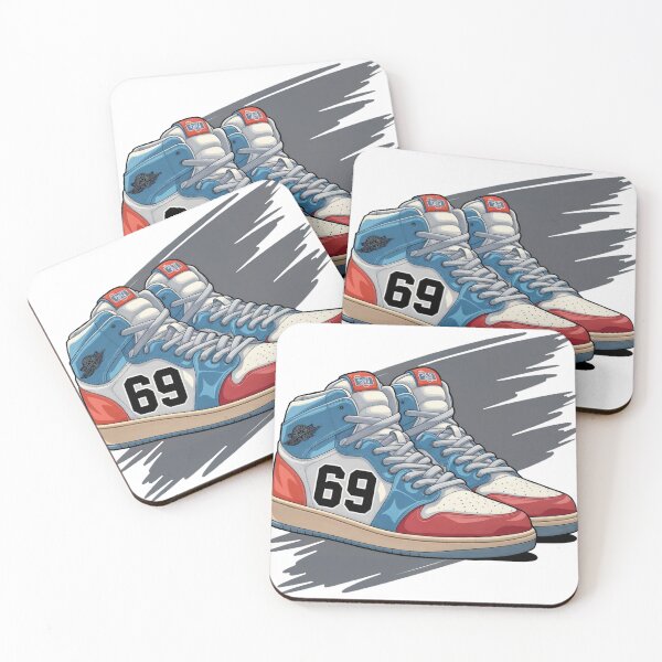 Item preview, Retro 69 Basketball Shoes Illustration | Classic Sneaker Art designed and sold by waterloop.