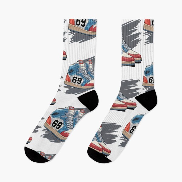 Artikelvorschau, Retro 69 Basketballschuhe Illustration | Klassische Sneaker-Kunst entworfen und verkauft von waterloop.