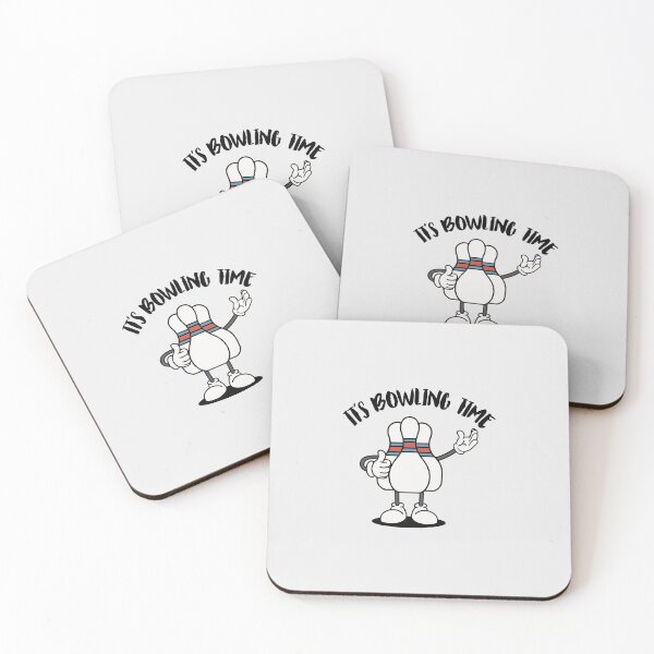 Item preview, "It's Bowling Time! Funny Bowling Pin Cartoon. designed and sold by paulo silveira.