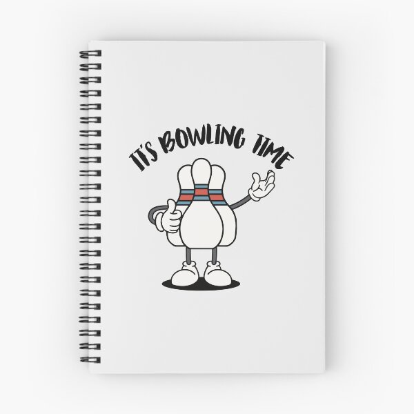 Item preview, "It's Bowling Time! Funny Bowling Pin Cartoon. designed and sold by paulo silveira.