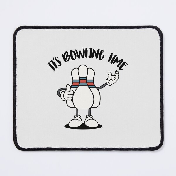 Item preview, "It's Bowling Time! Funny Bowling Pin Cartoon. designed and sold by paulo silveira.