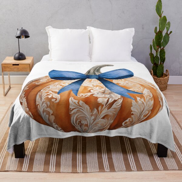 Item preview, Calabaza chinoiserie azul y blanca con lazo designed and sold by TheChinoiserie.