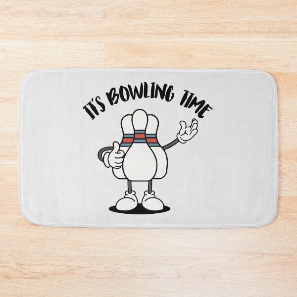 Item preview, "It's Bowling Time! Funny Bowling Pin Cartoon. designed and sold by paulo silveira.
