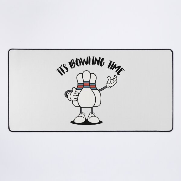 Item preview, "It's Bowling Time! Funny Bowling Pin Cartoon. designed and sold by paulo silveira.