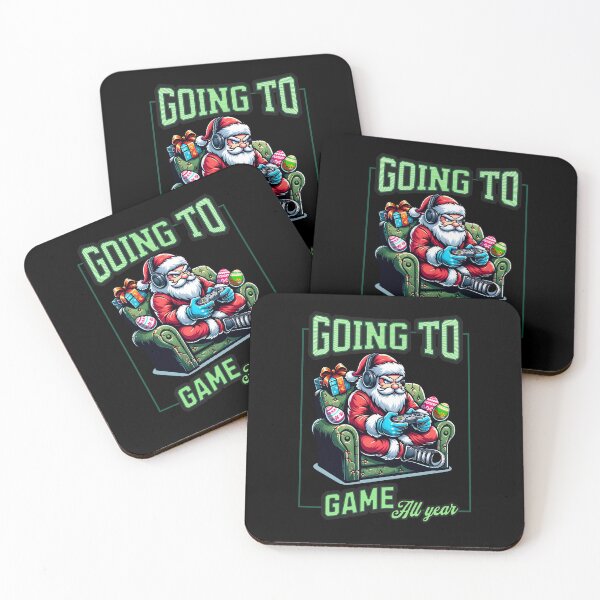 Item preview, Santa Gaming Going To Game All Year designed and sold by RockBeeDesigns.