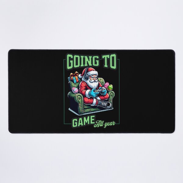 Item preview, Santa Gaming Going To Game All Year designed and sold by RockBeeDesigns.