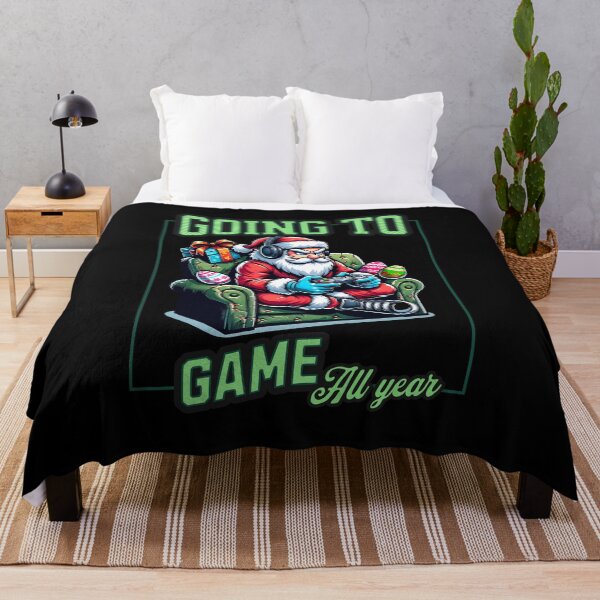 Item preview, Santa Gaming Going To Game All Year designed and sold by RockBeeDesigns.