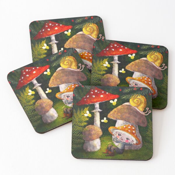 Item preview, Mushroom Boy  designed and sold by Gaëlle Konak Art.