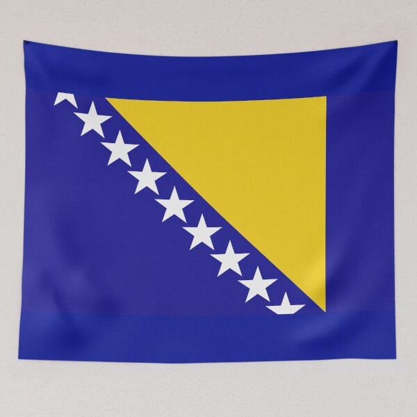 Item preview, Bosnia and Herzegovina Flag Print: Unity and Diversity designed and sold by communedesigns.