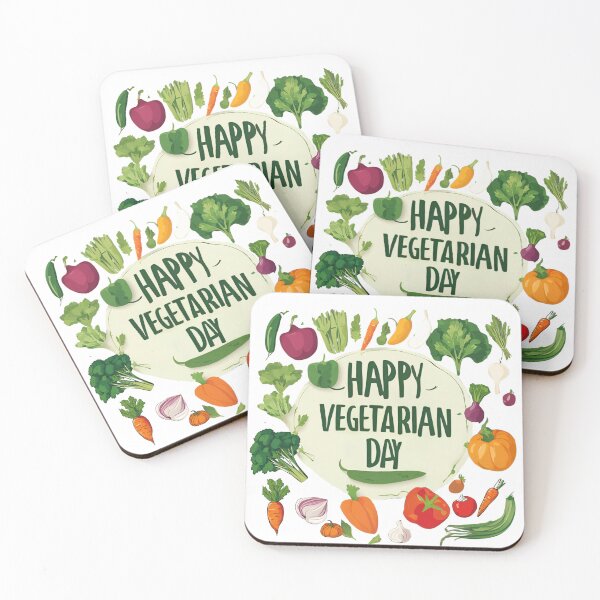 Item preview, Happy Vegetarian Day. Powered by Plants. designed and sold by GlowUpLook.