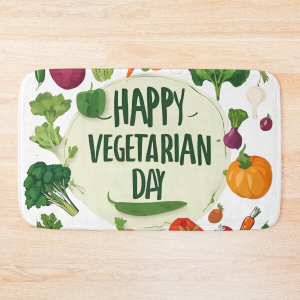Item preview, Happy Vegetarian Day. Powered by Plants. designed and sold by GlowUpLook.