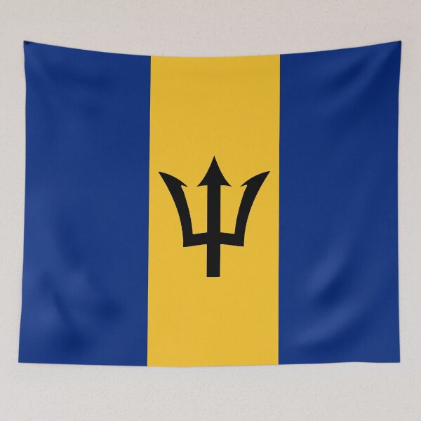 Item preview, Barbados Flag Print: Caribbean Pride and Heritage designed and sold by communedesigns.