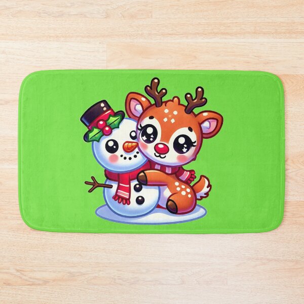 Item preview, Cute Reindeer and Snowman in a Festive Hug designed and sold by Chokhdi289shop.