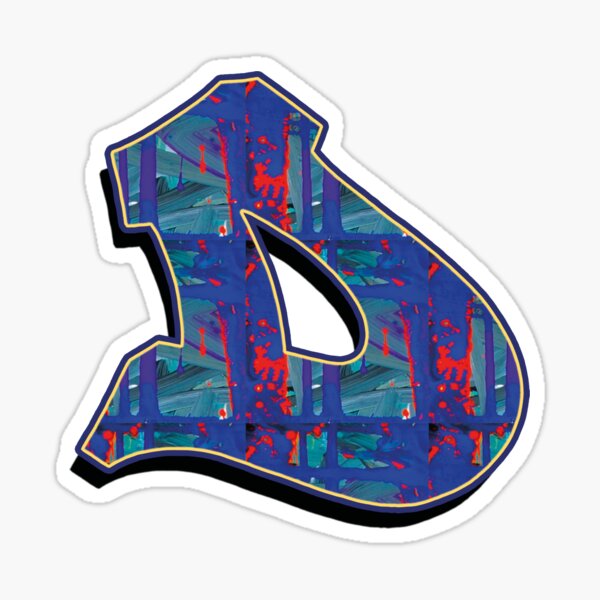 D - paintdrips Sticker