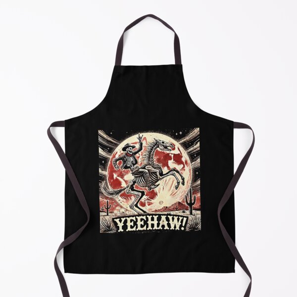 Item preview, Yeehaw Skeleton Cowboy Riding Horse Halloween Spooky Western designed and sold by Victor Shadehorn.