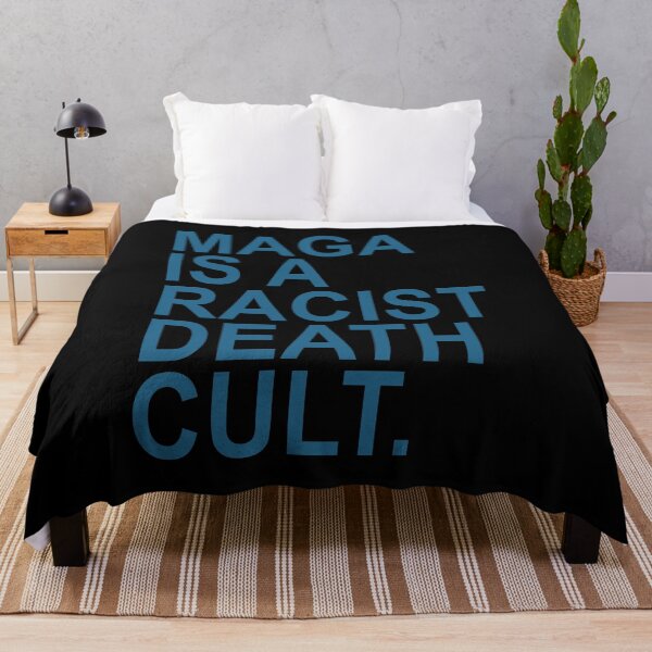 Item preview, Maga is a Racist Death Cult - Steel Blue designed and sold by Thelittlelord.