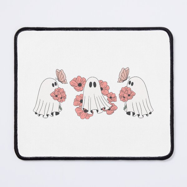 Item preview, Cute Ghosts with Pink Flowers designed and sold by StudioPancake.