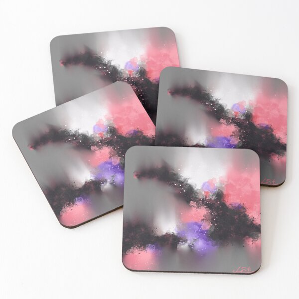 Item preview, Beauty Tames The Beast - Pink Purple Black Abstract designed and sold by Joey Santiago.