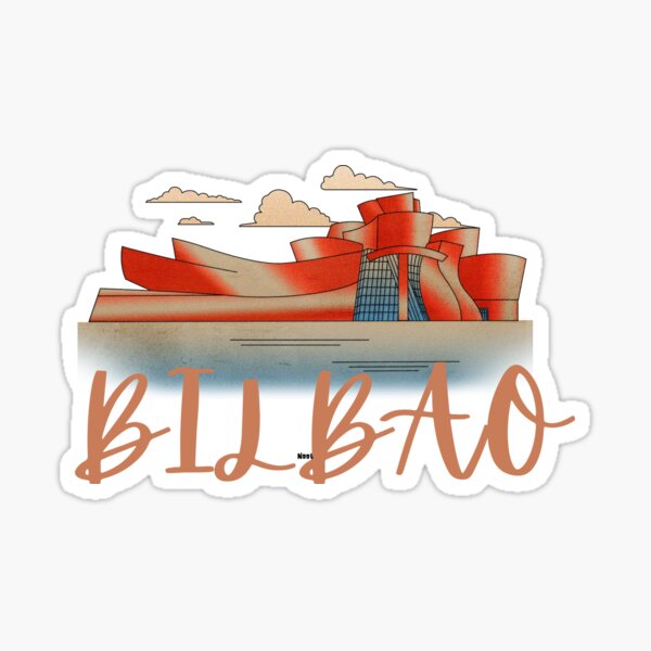Vista previa del artículo con la obra «Silueta del horizonte de la ciudad de Bilbao», diseñado y vendido por GeoChic.