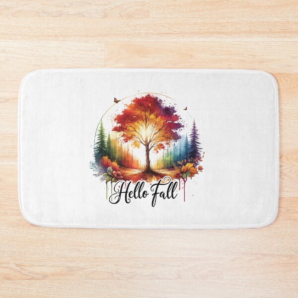 Item preview, Hello Fall – Watercolor Pumpkins & Autumn Blooms for Seasonal Apparel & Decor designed and sold by artedigital99.