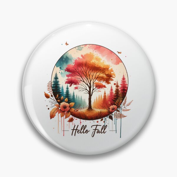 Item preview, Hello Fall – Watercolor Pumpkins & Autumn Blooms for Seasonal Apparel & Decor designed and sold by artedigital99.