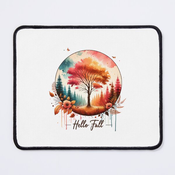 Item preview, Hello Fall – Watercolor Pumpkins & Autumn Blooms for Seasonal Apparel & Decor designed and sold by artedigital99.