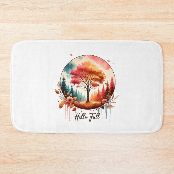 Item preview, Hello Fall – Watercolor Pumpkins & Autumn Blooms for Seasonal Apparel & Decor designed and sold by artedigital99.