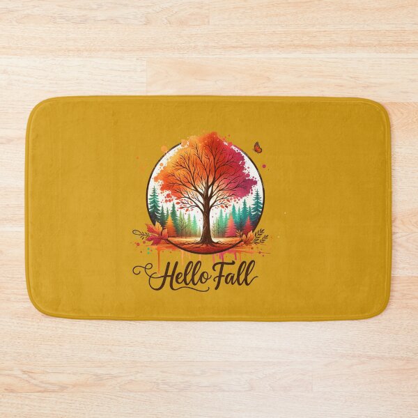 Item preview, Hello Fall – Watercolor Pumpkins & Autumn Blooms for Seasonal Apparel & Decor designed and sold by artedigital99.